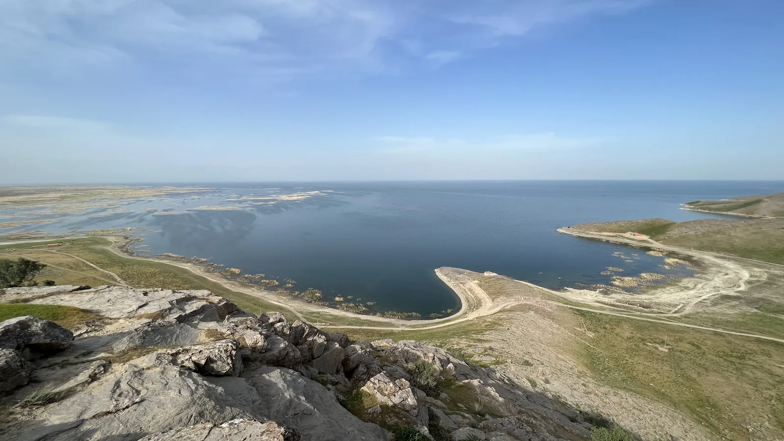 Lago Tuzkan, regione di Jizzakh, Uzbekistan